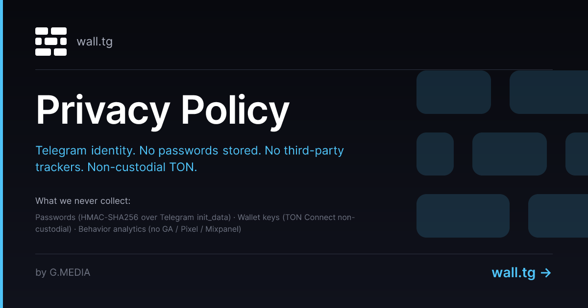 Privacy Policy | Wall